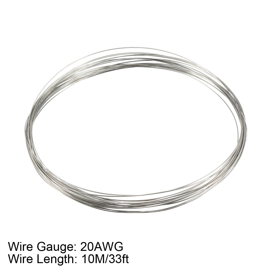 Harfington 0.8mm 20AWG Superfine Heating Wire FeCrAl Resistor Wire for Heating Elements 33ft Long