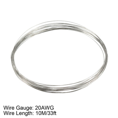 Harfington 0.8mm 20AWG Superfine Heating Wire FeCrAl Resistor Wire for Heating Elements 33ft Long