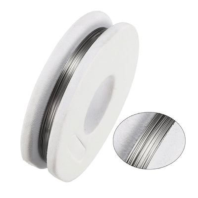 Harfington 0.15mm 34AWG Superfine Heating Wire FeCrAl Resistor Wire for Heating Elements 25ft Long