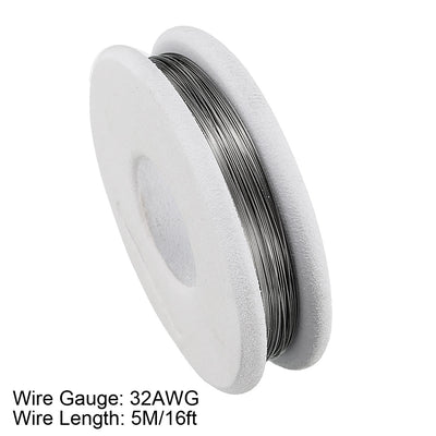Harfington 0.2mm 32AWG Superfine Heating Wire FeCrAl Resistor Wire for Heating Elements 16ft Long
