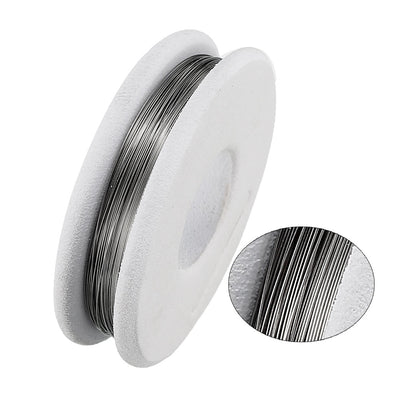 Harfington 0.2mm 32AWG Superfine Heating Wire FeCrAl Resistor Wire for Heating Elements 16ft Long