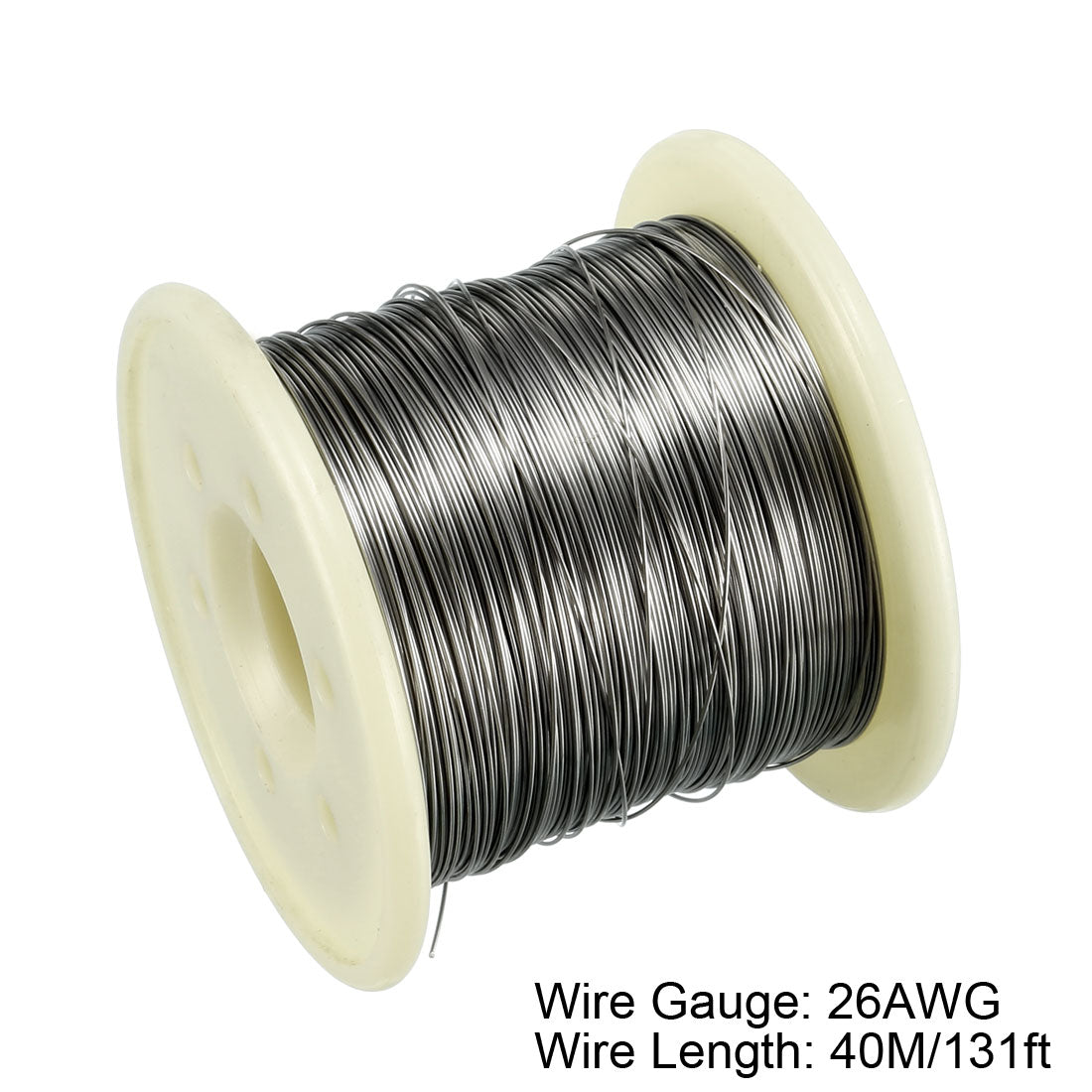 Harfington 0.4mm 26AWG Superfine Heating Wire FeCrAl Resistor Wire for Heating Elements 131ft Long