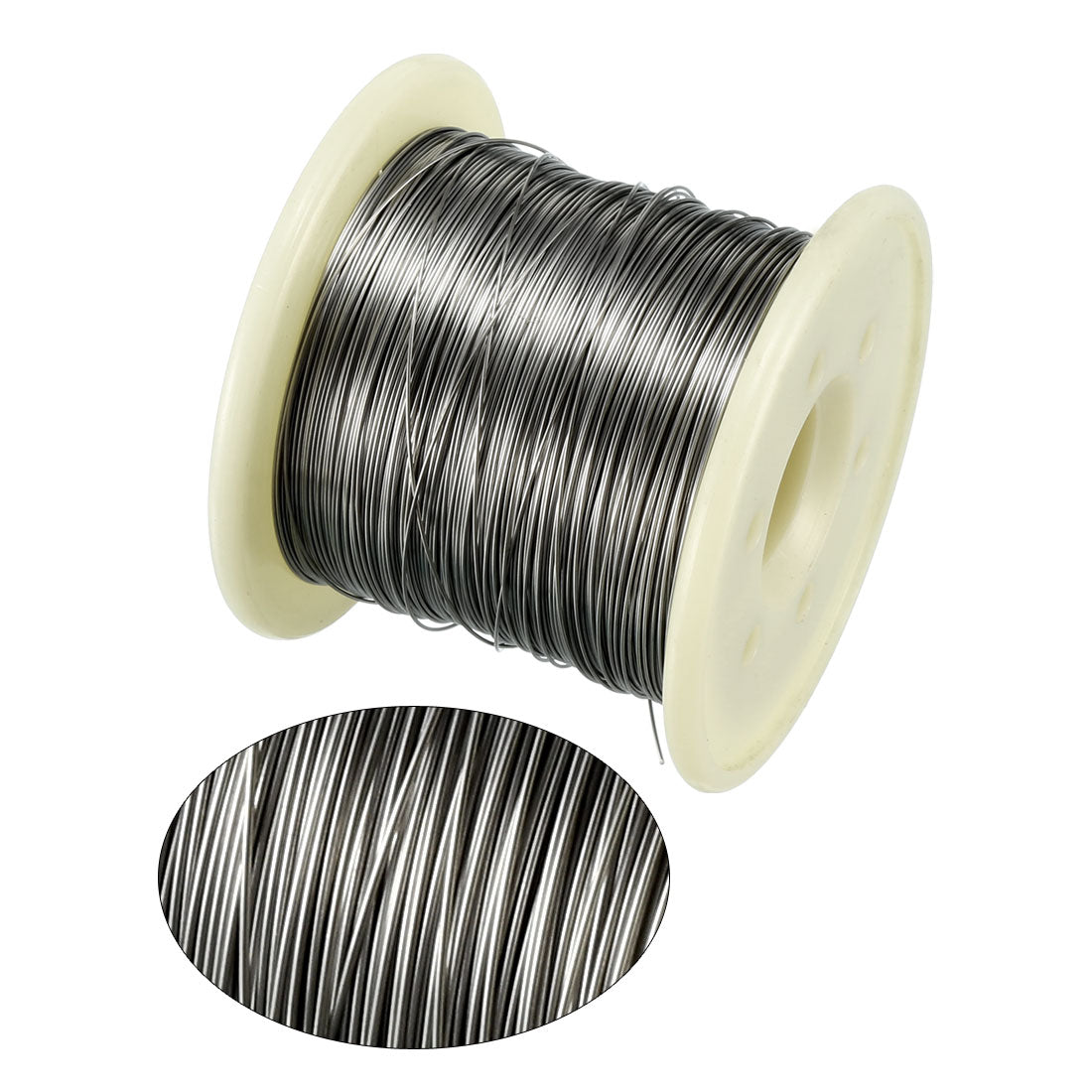 Harfington 0.4mm 26AWG Superfine Heating Wire FeCrAl Resistor Wire for Heating Elements 131ft Long