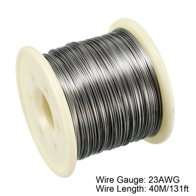 Harfington 0.6mm 23AWG Superfine Heating Wire FeCrAl Resistor Wire for Heating Elements 131ft Long
