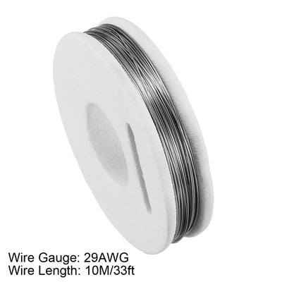 Harfington 0.3mm 29AWG Superfine Heating Wire FeCrAl Resistor Wire for Heating Elements 33ft Long