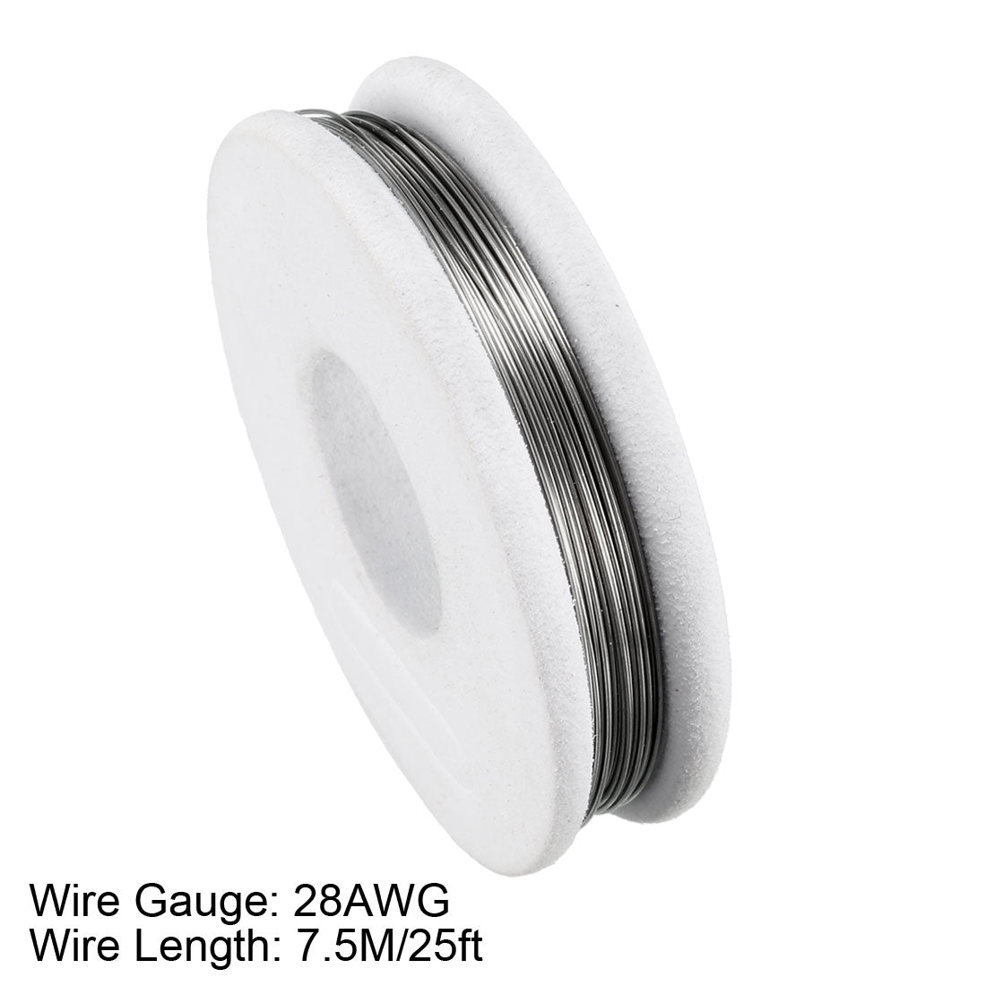 Harfington 0.32mm 28AWG Superfine Heating Wire FeCrAl Resistor Wire for Heating Elements 25ft Long