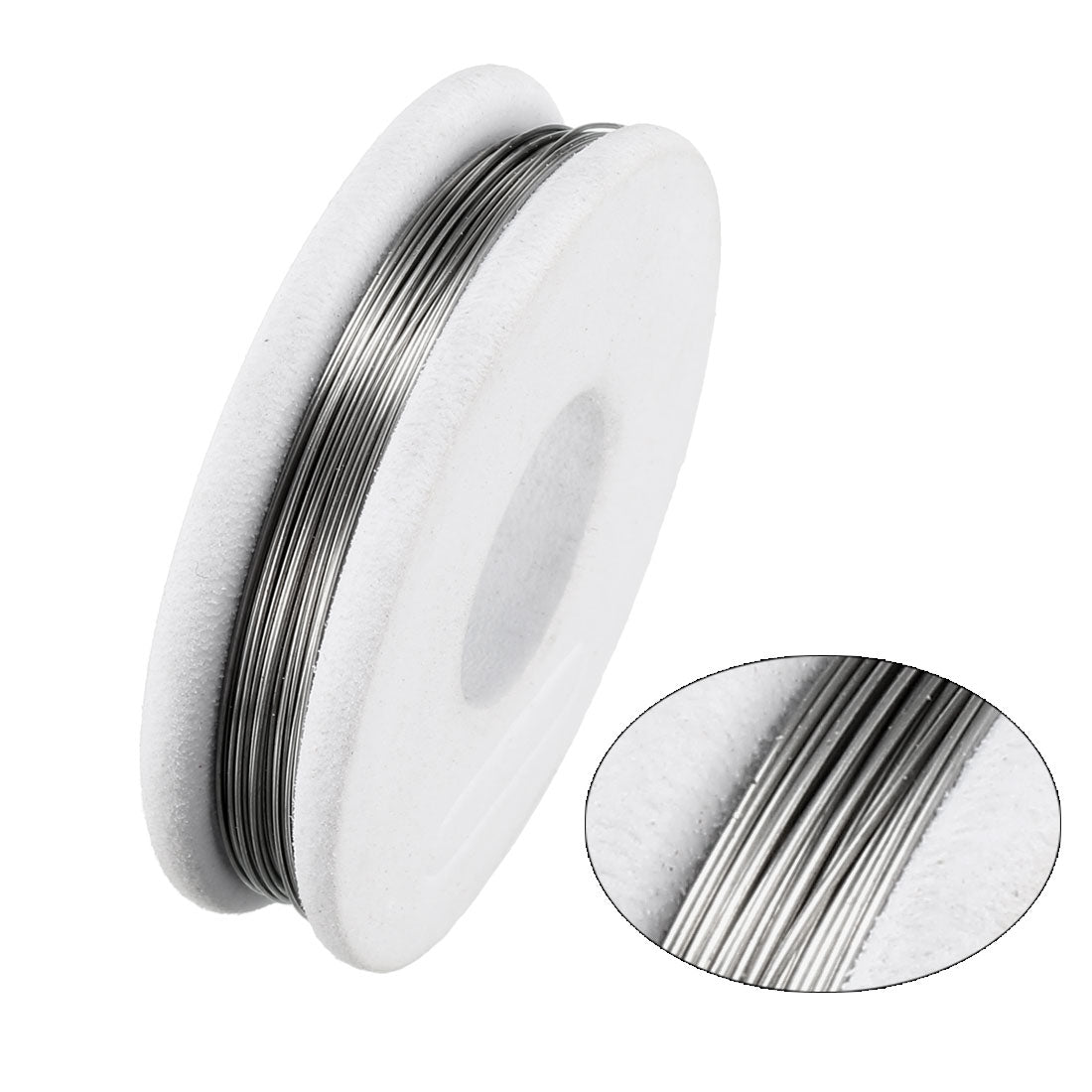 Harfington 0.32mm 28AWG Superfine Heating Wire FeCrAl Resistor Wire for Heating Elements 25ft Long