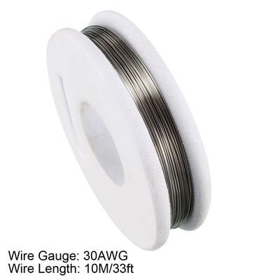 Harfington 0.25mm 30AWG Superfine Heating Wire FeCrAl Resistor Wire for Heating Elements 33ft Long
