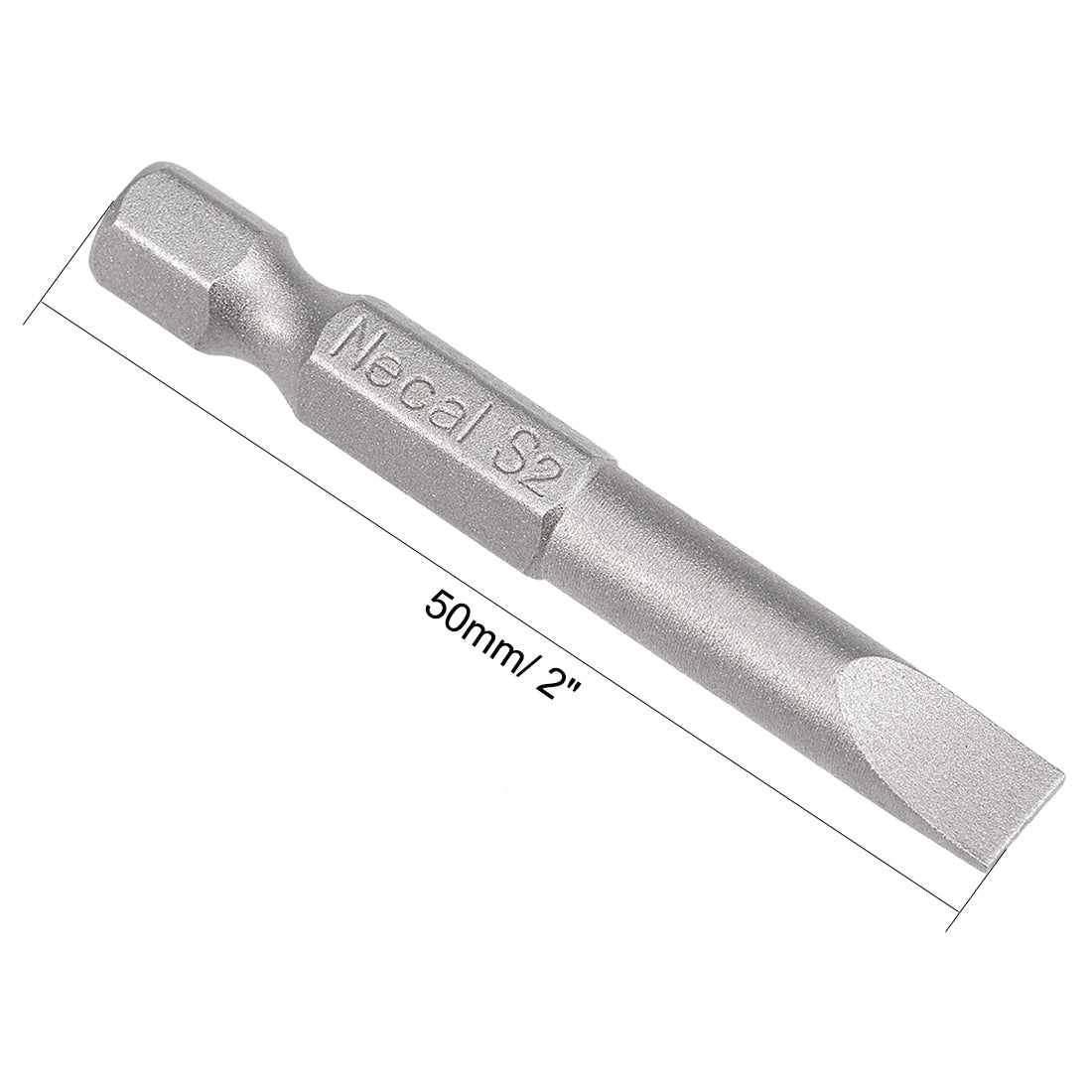 Harfington 6pcs 1/4 Inch Hex Shank SL2-SL6 Slotted Head Screw Driver Bit Set Slotted Screwdriver Kit Tools