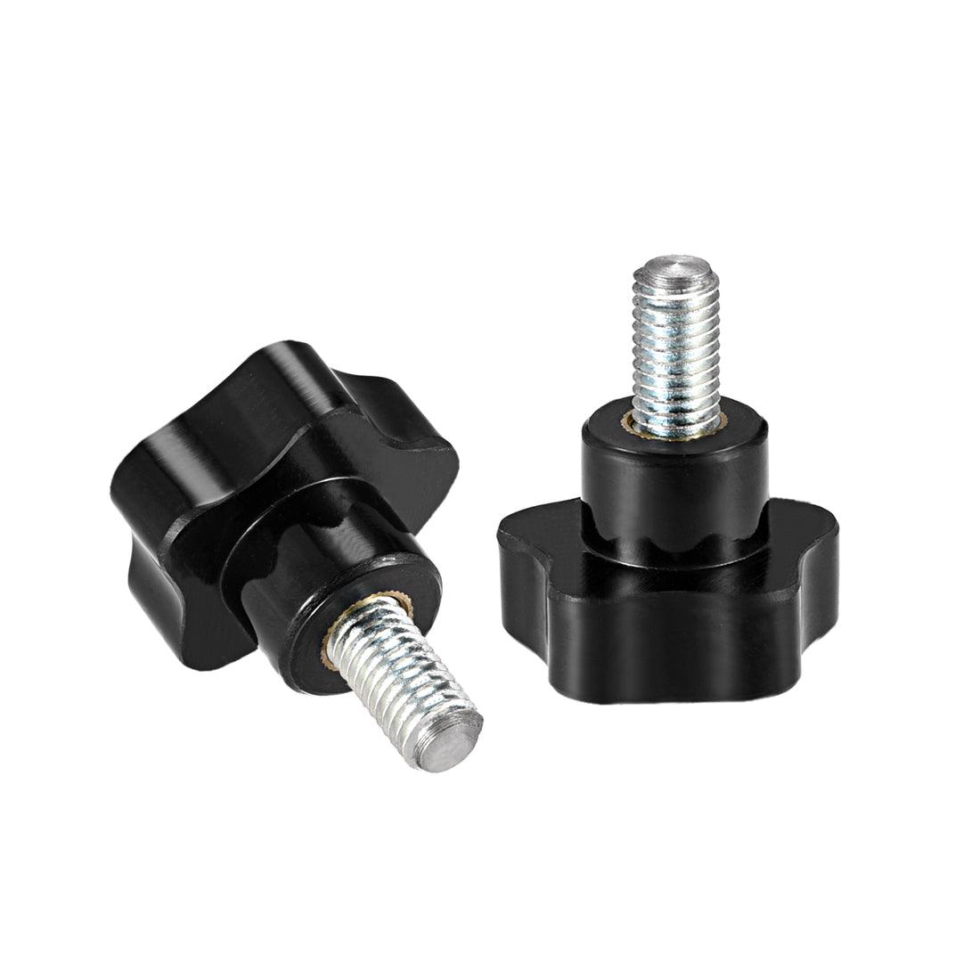 Harfington 5 Pcs Star Knobs Grip Male Thread  Steel Zinc Stud Replacement PP