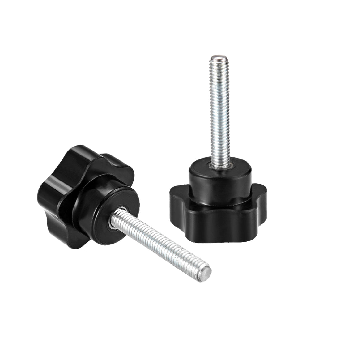 Harfington 10 Pcs Star Knobs Grips Male Thread  Steel Zinc Stud Replacement PP