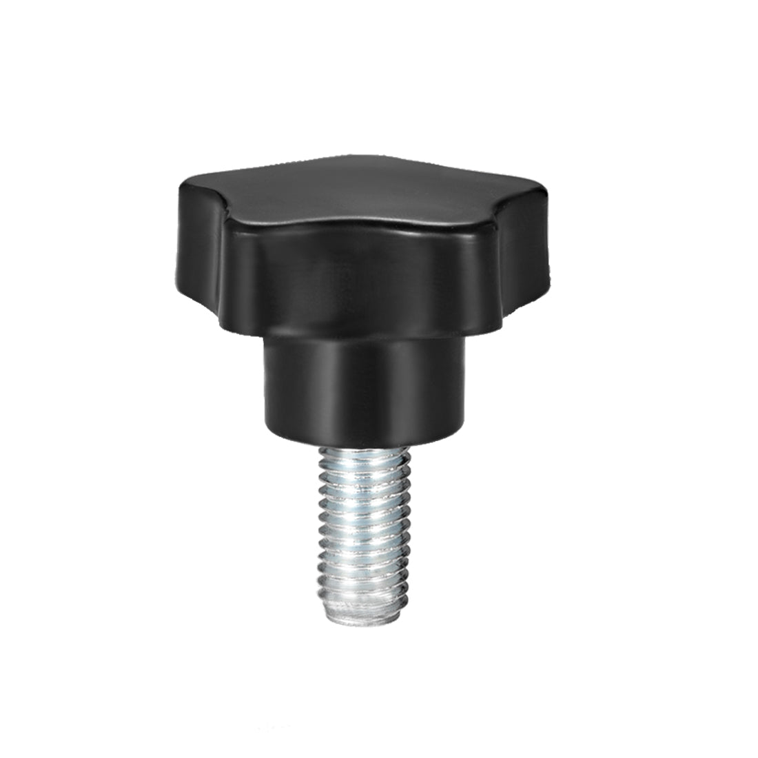 Harfington Star Knobs Grips Male Thread  Steel Zinc Stud Black Placement PP
