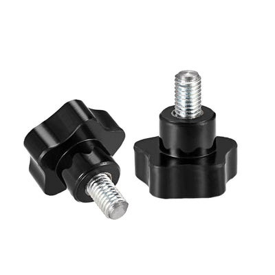 Harfington 5 Pcs Star Knobs Grip Male Thread  Steel Zinc Stud Replacement PP