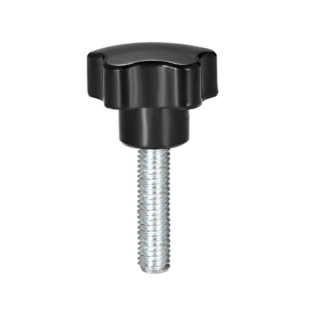 Harfington Star Knobs Grips Male Thread  Steel Zinc Stud Black PP