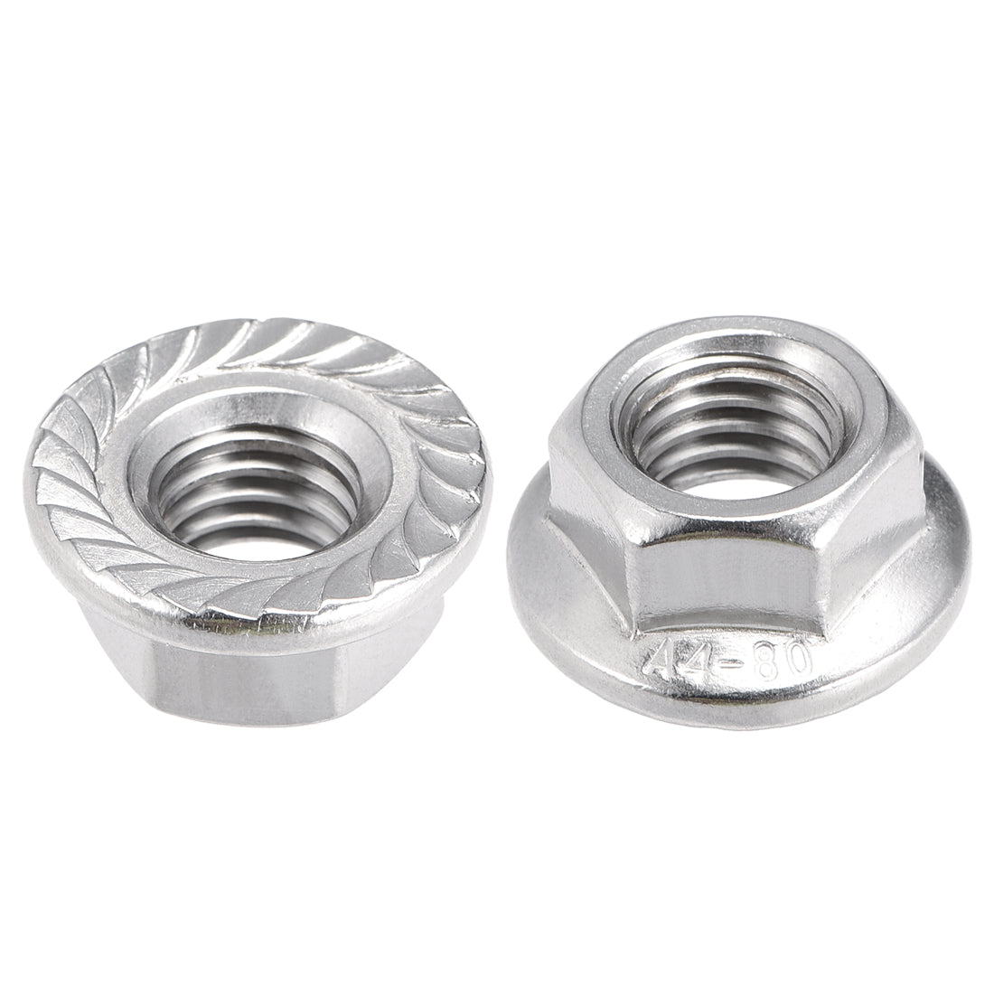Harfington 316 Stainless Steel Silver Tone Hex Flange Nut