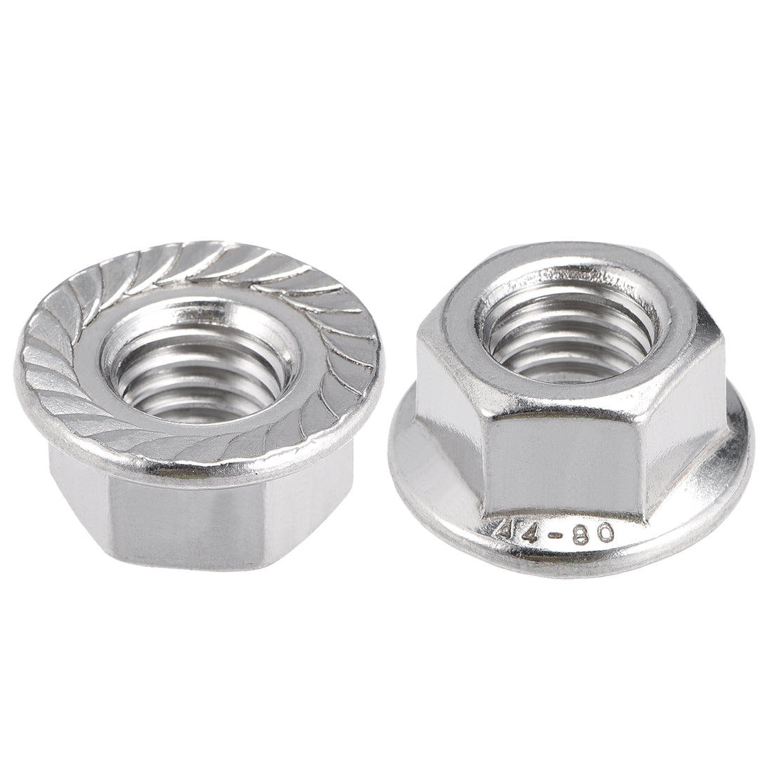 Harfington 316 Stainless Steel Silver Tone Hex Flange Nut