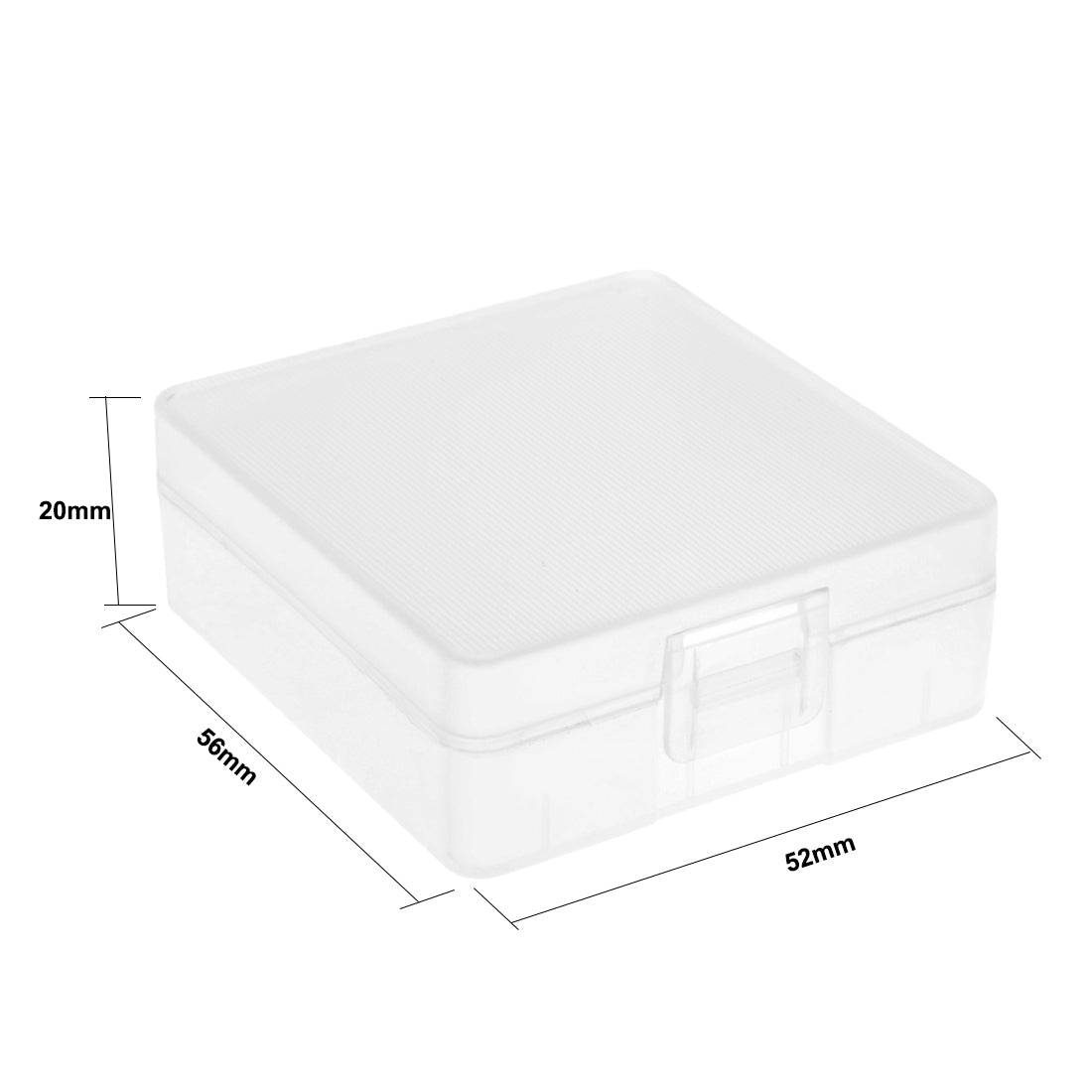 Harfington Storage Case Holder Transparent For 2x9V Batteries Capacity