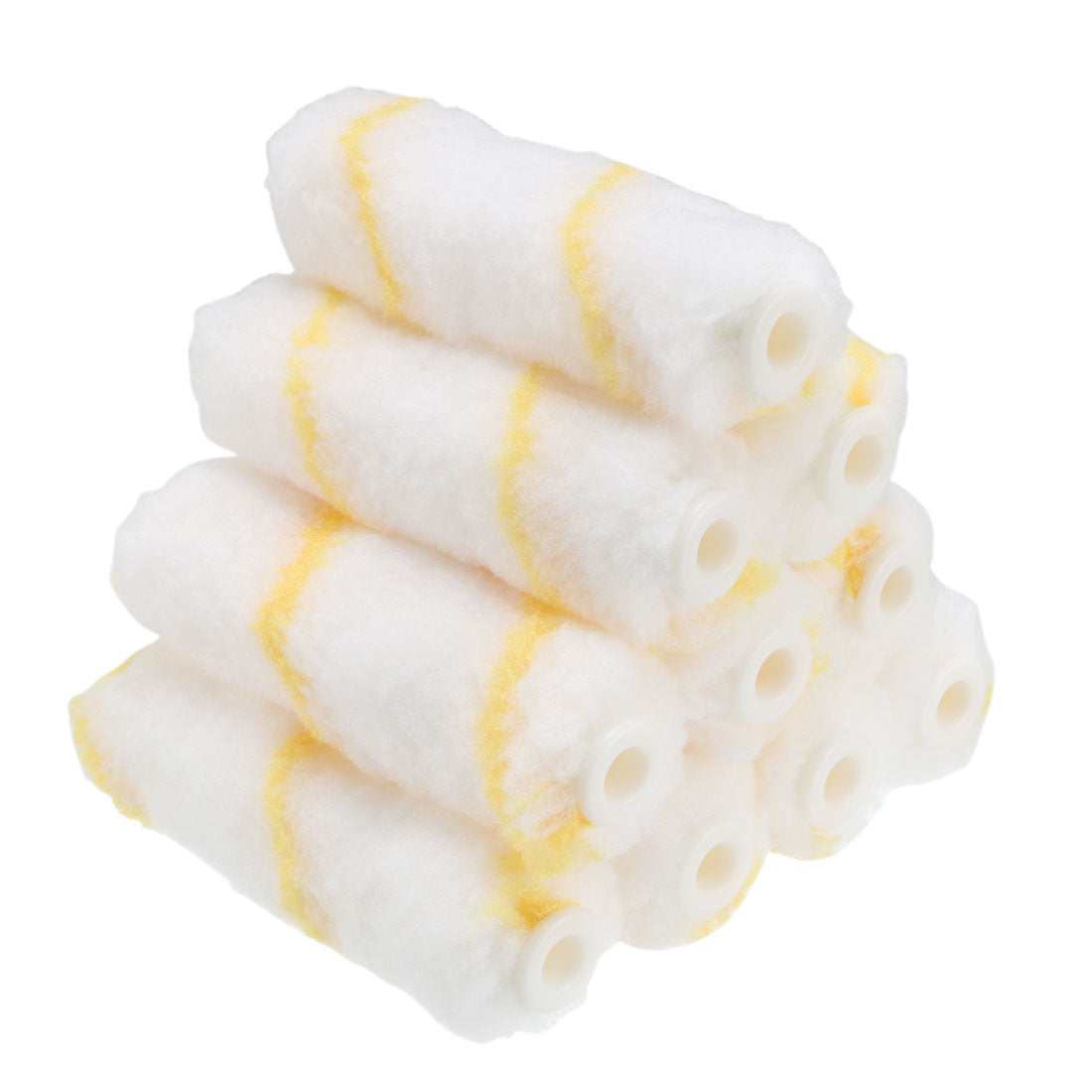 Harfington 4 Inch Mini Fabric Paint Roller Cover Nap Painting Refill 1/4" Hole Dia 10Pcs