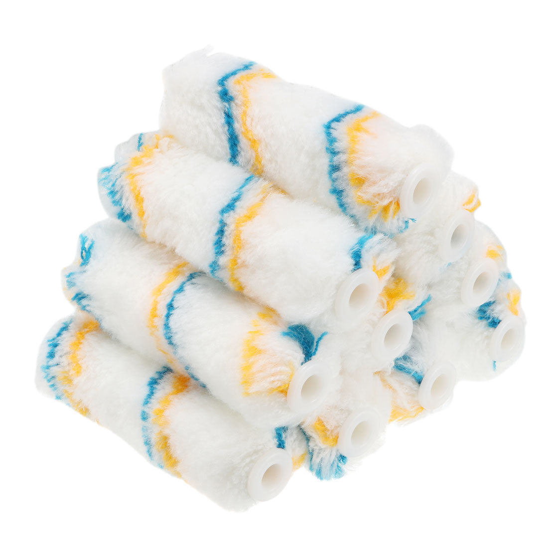 Harfington 4 Inch Mini Fiber Paint Roller Cover Nap Painting Refill 1/4" Hole Dia 10 Pcs