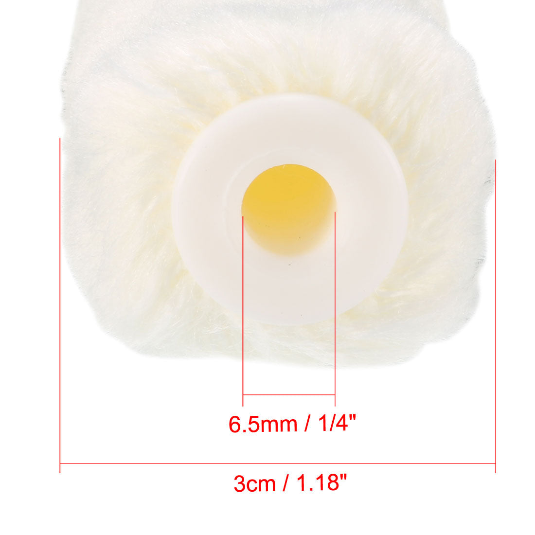 Harfington 4 Inch Mini Fabric Paint Roller Cover Nap Refill 1/4" Hole Dia 10 Pcs