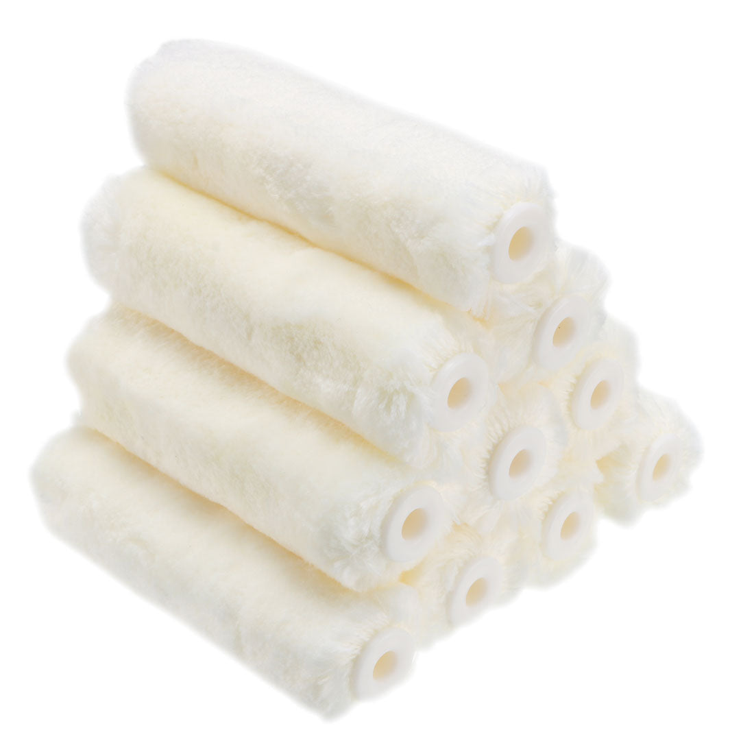 Harfington 4 Inch Mini Fabric Paint Roller Cover Nap Refill 1/4" Hole Dia 10 Pcs