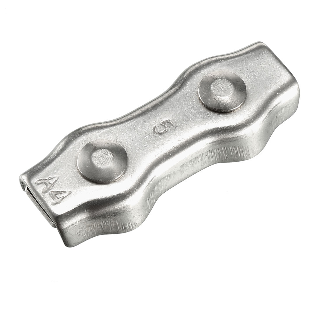 Harfington 1 Pcs 316 Stainless Steel Duplex Wire Rope Clip Cable Clamp Suit For 4mm Rope