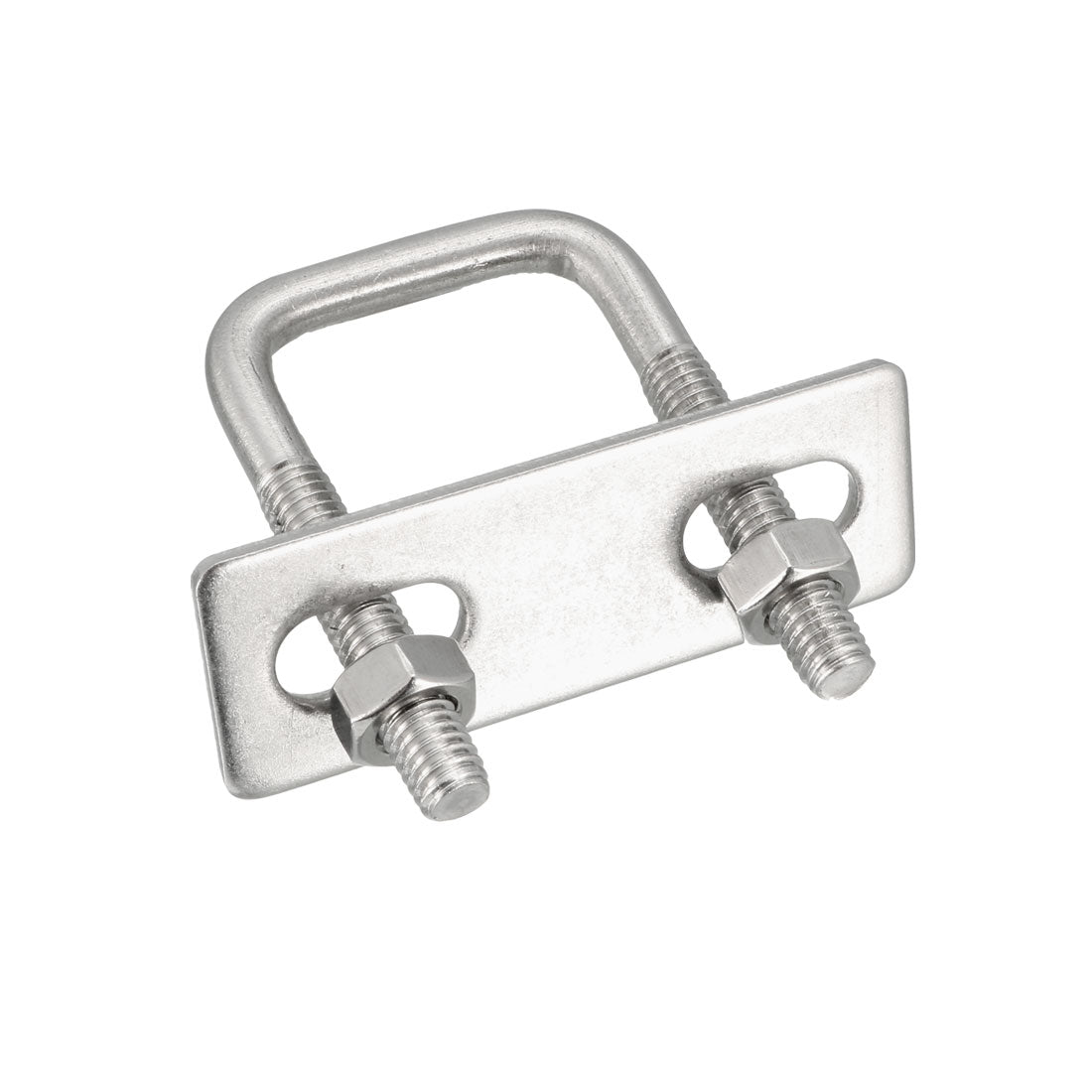 Harfington Square U-Bolts 1"(25mm) Inner Width 304 Stainless Steel M6 with Nuts Frame Straps 2Pcs