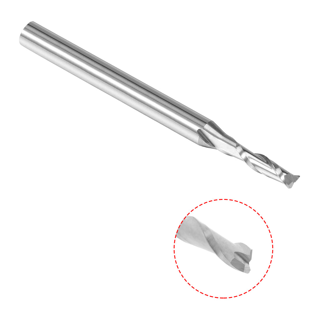 Harfington Flat Nose End Mill Cutter CNC Router Bits Flute for Acrylic PVC MDF Hardwood