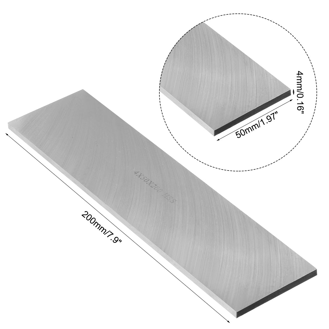Harfington HSS Tool Bit Square Lathe Turning Grinder Cutter Mill Blank 3mm