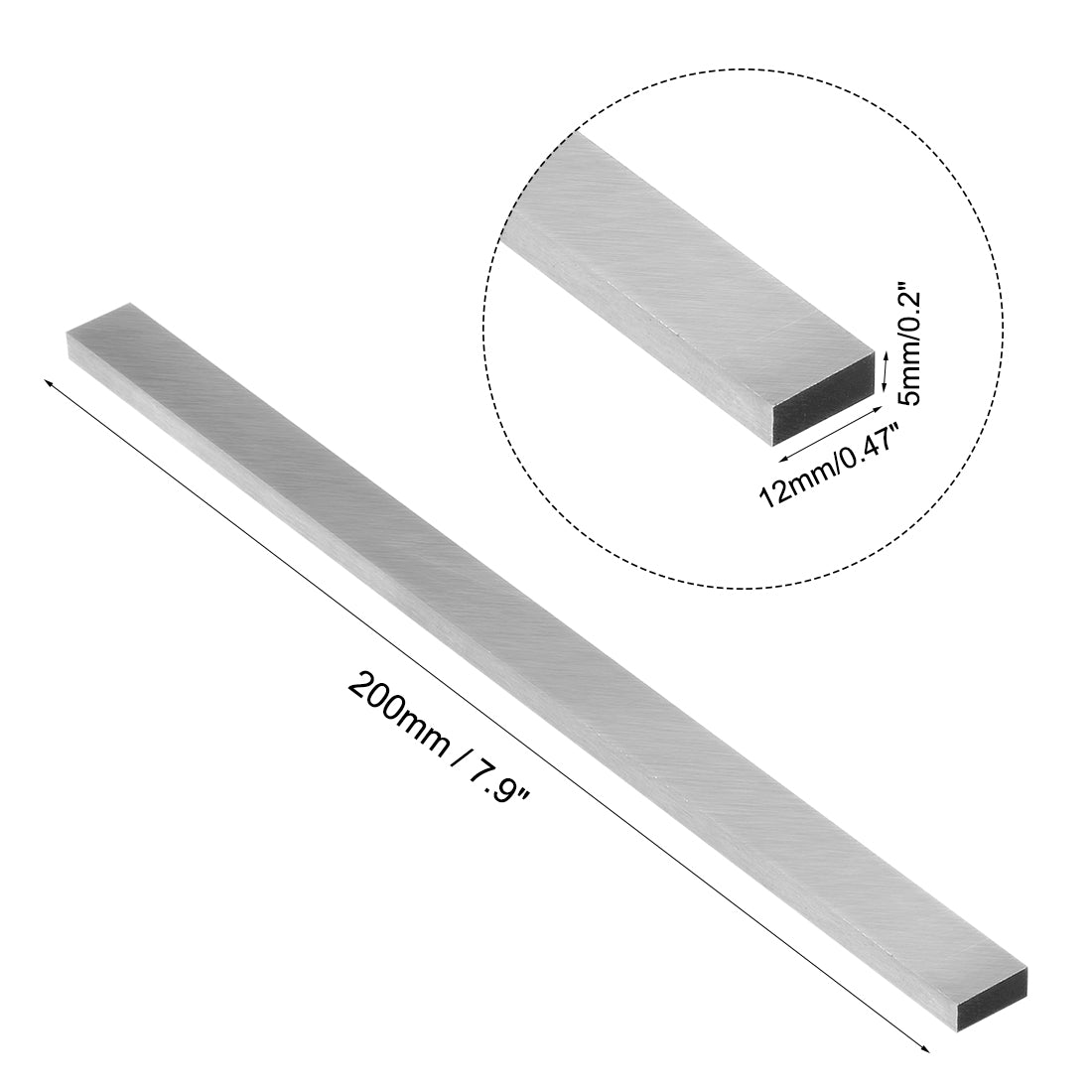 Harfington HSS Tool Bit Square Lathe Turning Grinder Cutter Mill Blank 3mm