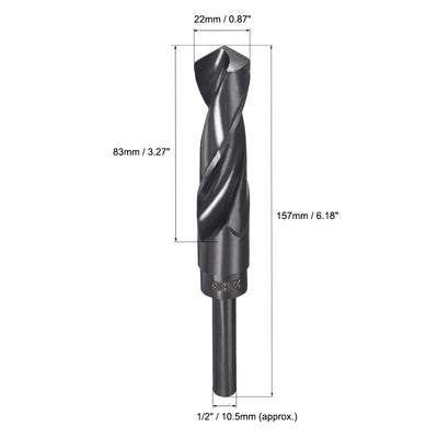 Harfington HSS 9341 Drilling Tool Reduced Shank Twist Drill Bit