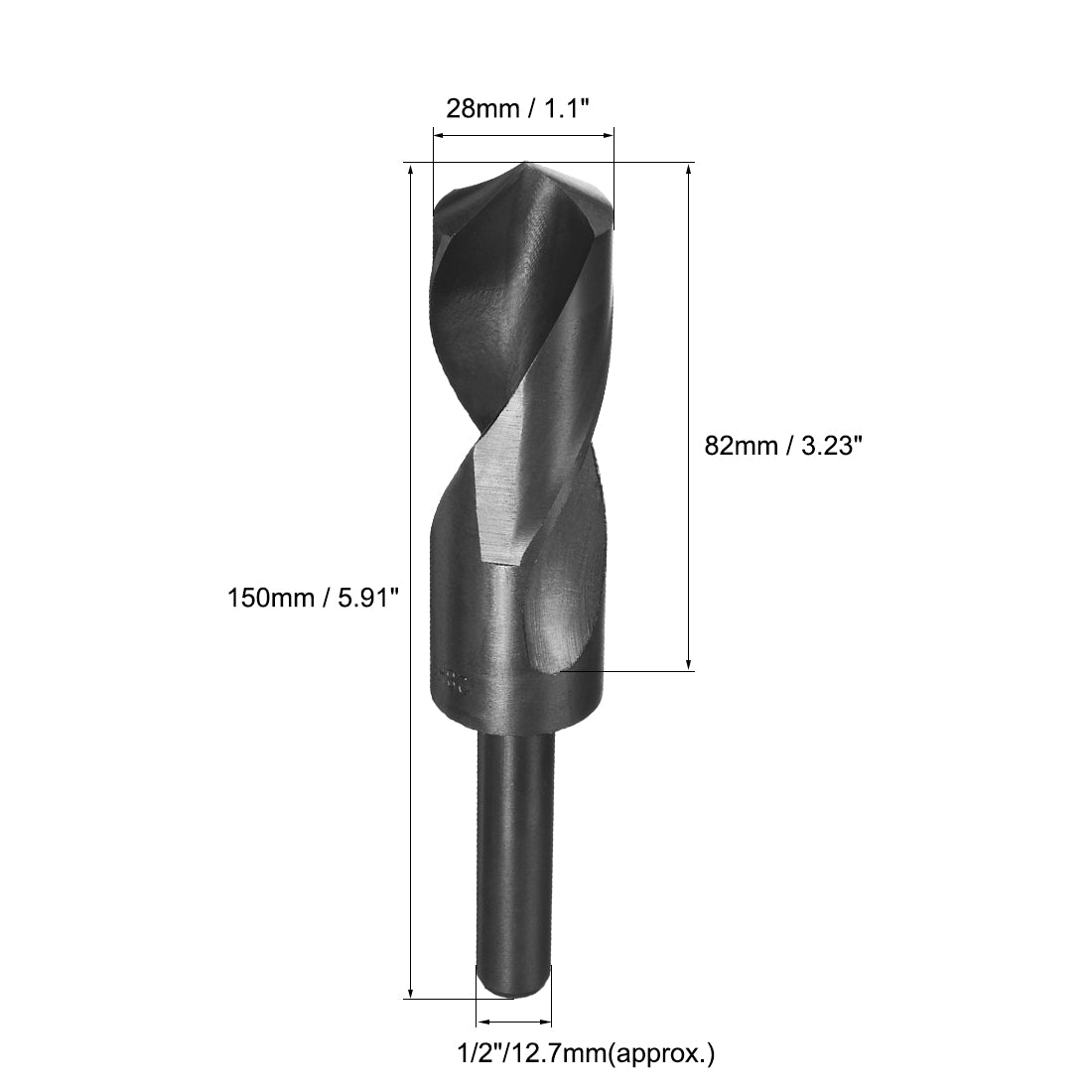 Harfington HSS 9341 Drilling Tool Reduced Shank Twist Drill Bit