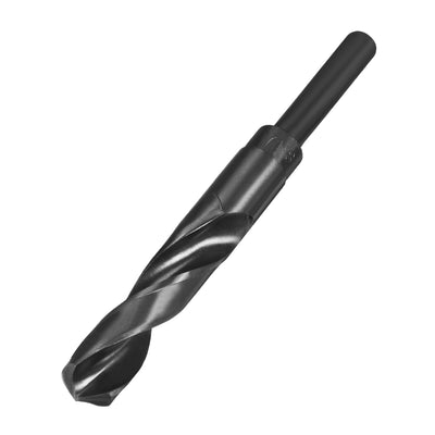 Harfington 17mm Drill Bit HSS 9341 Black Oxide with 1/2 Inch Straight Reduced Shank