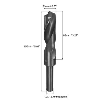 Harfington HSS 9341 Drilling Tool Reduced Shank Twist Drill Bit