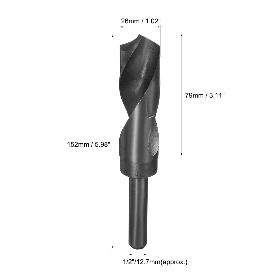 Harfington HSS 9341 Drilling Tool Reduced Shank Twist Drill Bit