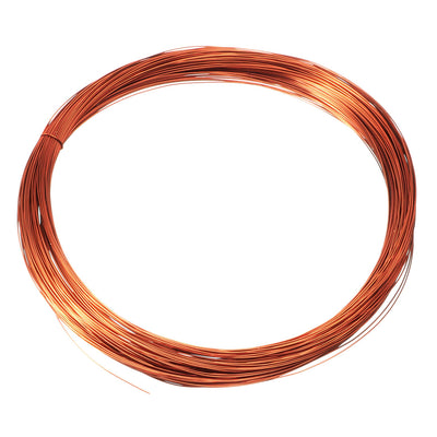 Harfington 0.15mm Dia Magnet Wire Enameled Copper Wire Winding Coil 49' Length Widely Used for Transformers Inductors