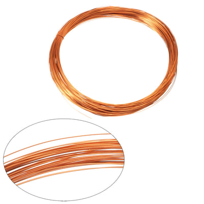 Harfington 0.17mm Dia Magnet Wire Enameled Copper Wire Winding Coil 49' Length Widely Used for Transformers Inductors