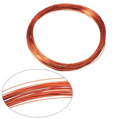 Harfington 0.27mm Dia Magnet Wire Enameled Copper Wire Winding Coil 49' Length Widely Used for Transformers Inductors