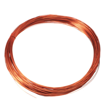 Harfington 0.27mm Dia Magnet Wire Enameled Copper Wire Winding Coil 49' Length Widely Used for Transformers Inductors