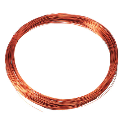 Harfington 0.35mm Dia Magnet Wire Enameled Copper Wire Winding Coil 49' Length Widely Used for Transformers Inductors