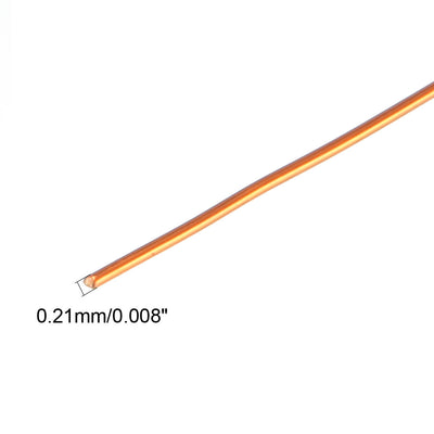 Harfington 0.21mm Dia Magnet Wire Enameled Copper Wire Winding Coil 164' Length Widely Used for Transformers Inductors