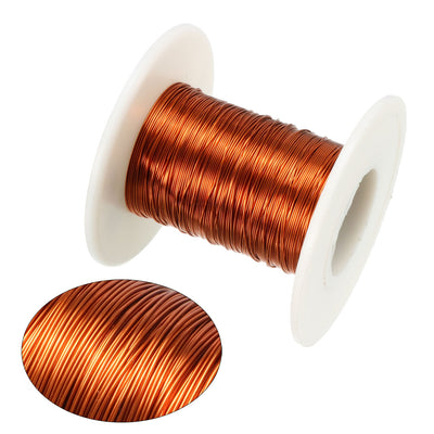 Harfington 0.31mm Dia Magnet Wire Enameled Copper Wire Winding Coil 49.2' Length Widely Used for Transformers Inductors
