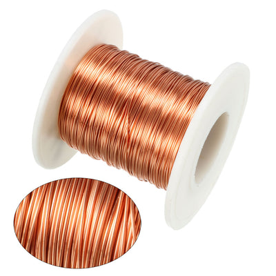 Harfington 0.38mm Dia Magnet Wire Enameled Copper Wire Winding Coil 164' Length Widely Used for Transformers Inductors