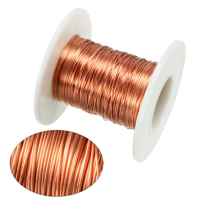Harfington 0.38mm Dia Magnet Wire Enameled Copper Wire Winding Coil 49.2' Length Widely Used for Transformers Inductors
