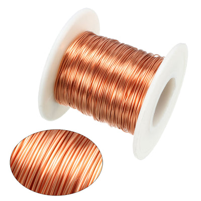 Harfington 0.41mm Dia Magnet Wire Enameled Copper Wire Winding Coil 164' Length Widely Used for Transformers Inductors