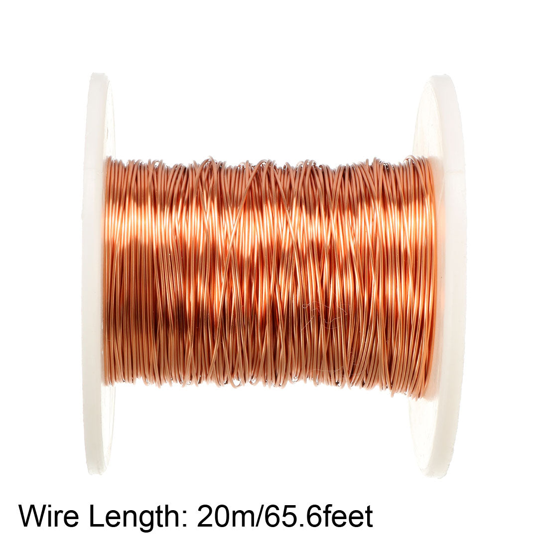 Harfington 0.41mm Dia Magnet Wire Enameled Copper Wire Winding Coil 65.6' Length Widely Used for Transformers Inductors