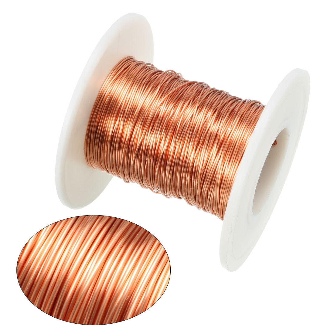 Harfington 0.41mm Dia Magnet Wire Enameled Copper Wire Winding Coil 65.6' Length Widely Used for Transformers Inductors