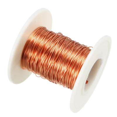 Harfington 0.41mm Dia Magnet Wire Enameled Copper Wire Winding Coil 49.2' Length Widely Used for Transformers Inductors