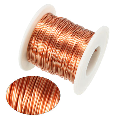 Harfington 0.55mm Dia Magnet Wire Enameled Copper Wire Winding Coil 164' Length Widely Used for Transformers Inductors