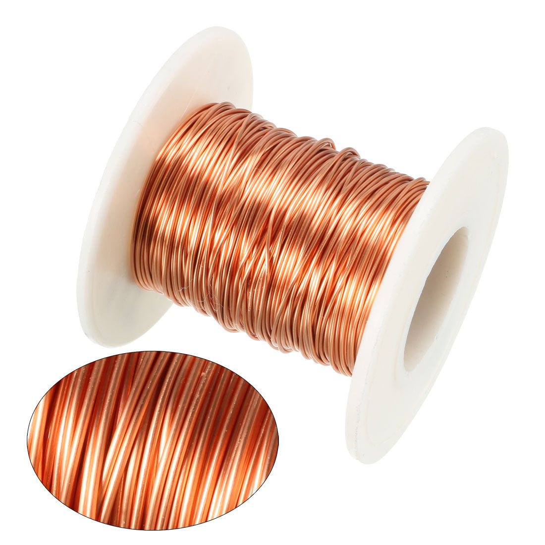 Harfington 0.55mm Dia Magnet Wire Enameled Copper Wire Winding Coil 49.2' Length Widely Used for Transformers Inductors